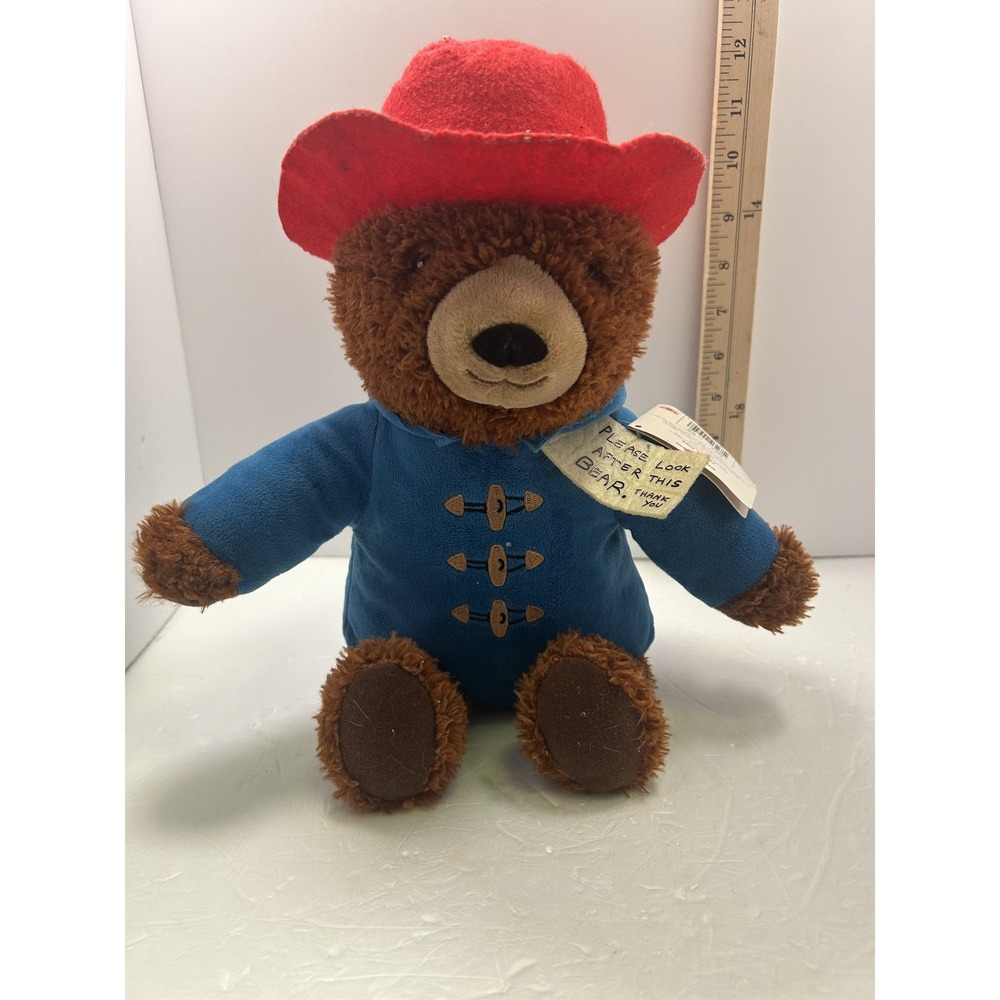 Kohl's Cares Paddington Bear Brown Plush Stuffed Animal Toy Small Blue Coat